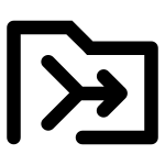 Folder Merge SVG Icon